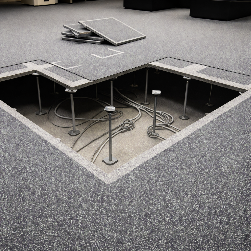 Raised floor underfloor space