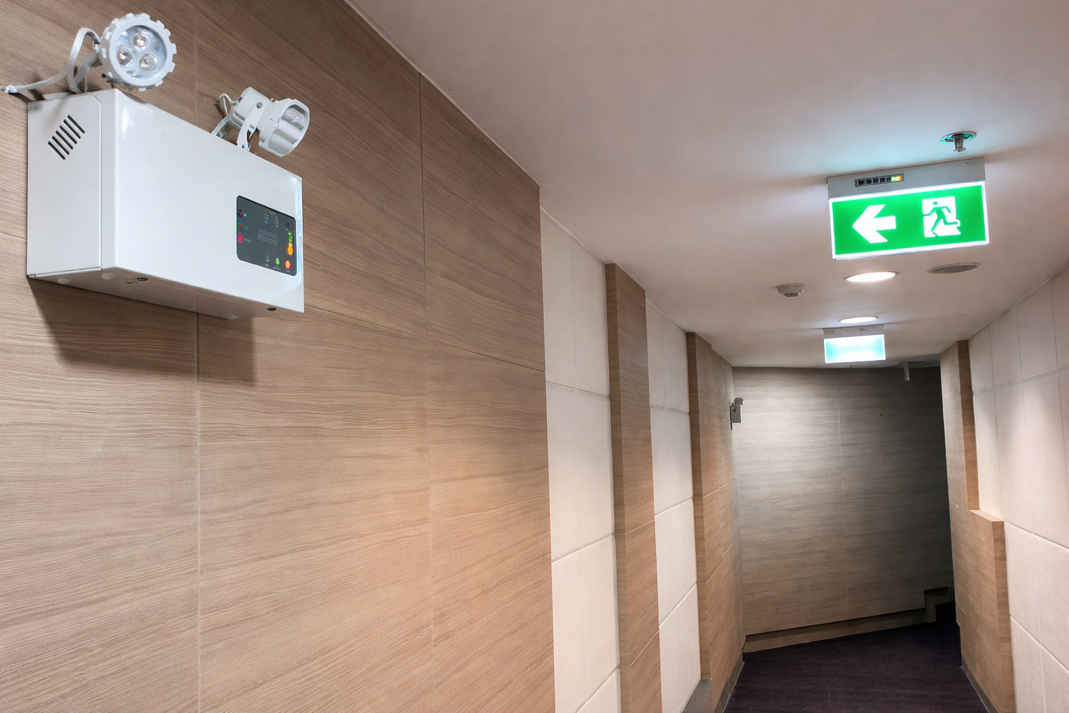 Emergency lighting installation