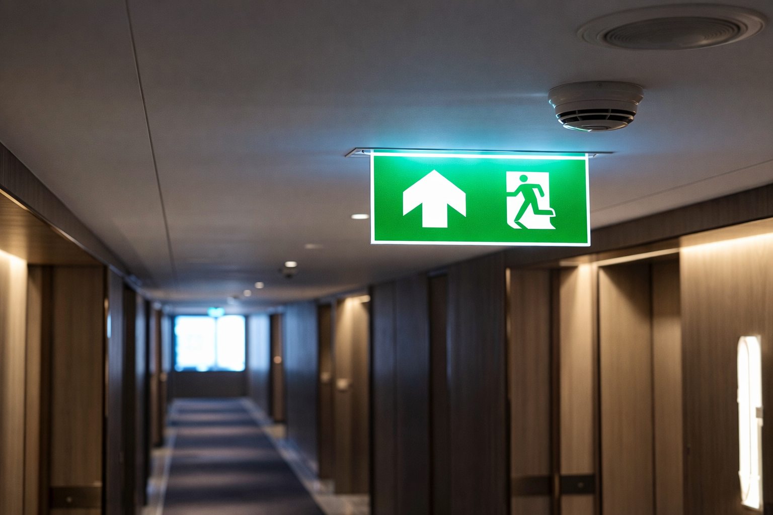 Illuminated exit sign